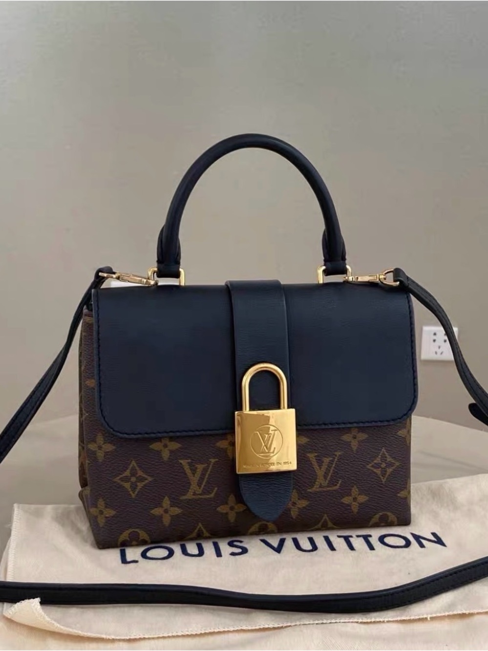 Louis Vuitton & Brown Padlock Top-Handle Satchel